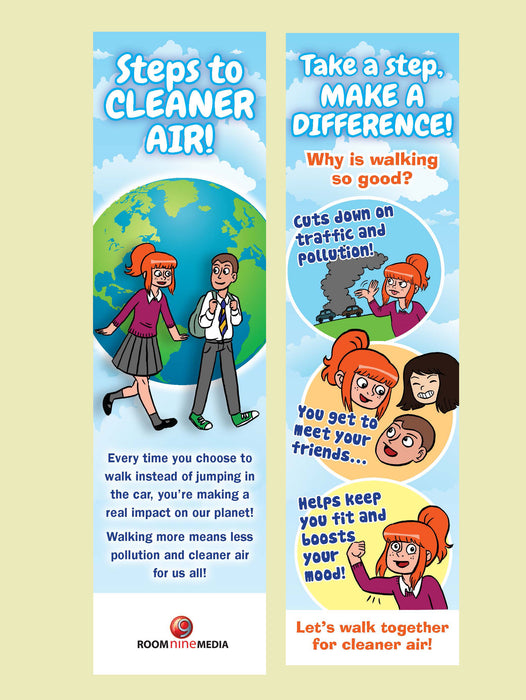 Steps to cleaner air bookmark