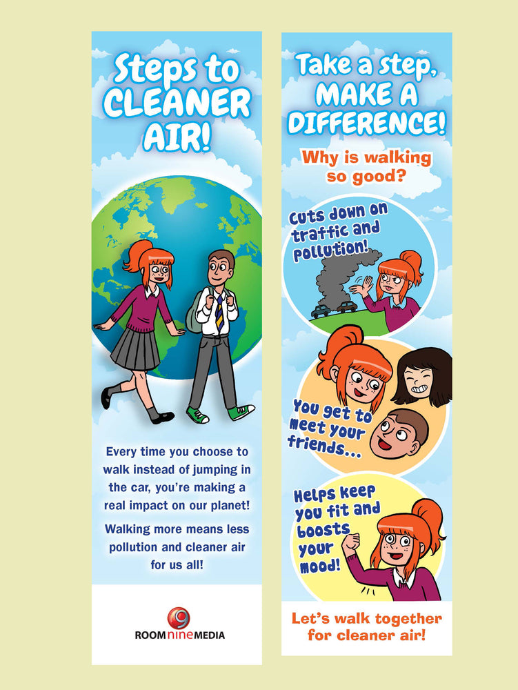 Steps to cleaner air bookmark
