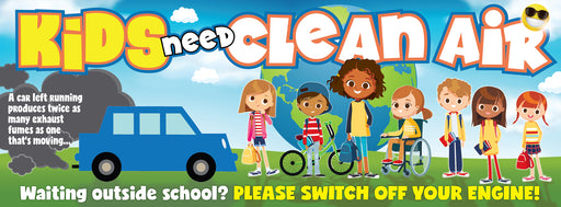 Clean Air Kids Idling banners