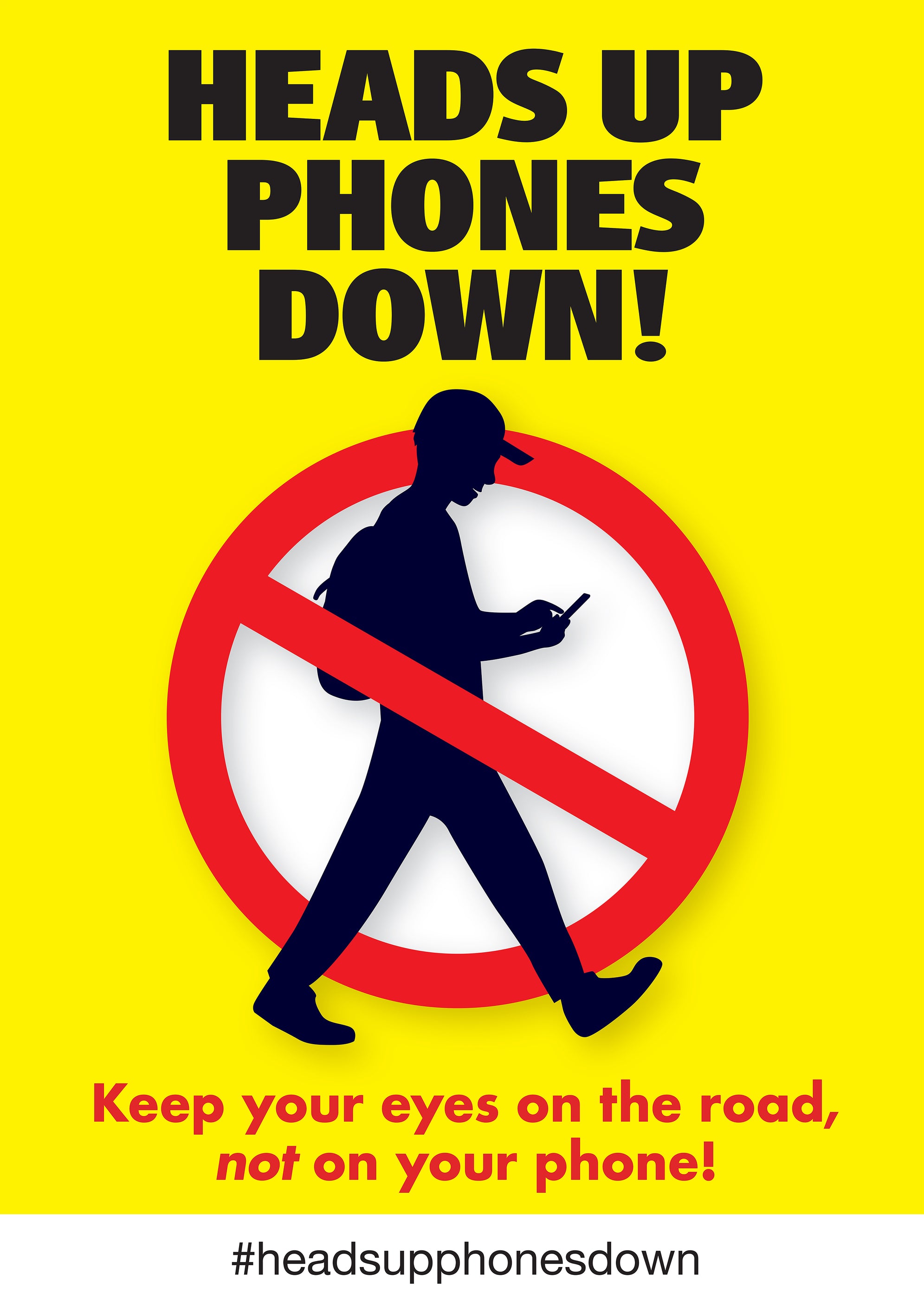 Heads up phones down banners — Room9media