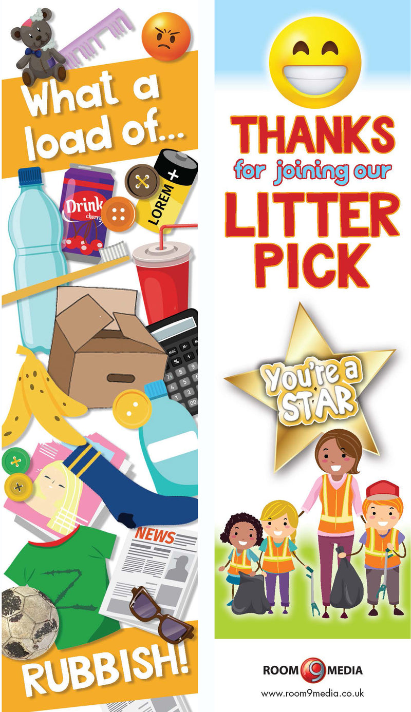 Litter picking bookmark